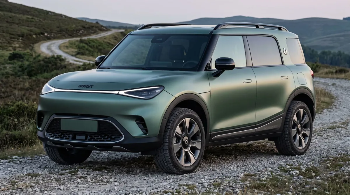 Ailenin en büyüğü; köşeli, iri, maceracı elektrikli SUV. Belirleyici: kutu gibi dik gövde, kapalı ön, iri sağlam duruş — diğer ikisinin yuvarlaklığından farklı.