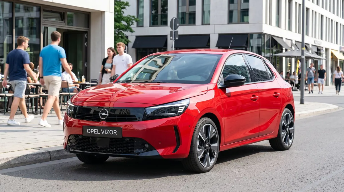 Opel'in en çok satan küçük hatchback'i. Belirleyici: güncel nesilde Opel Vizor ön bandı, kompakt gövde.