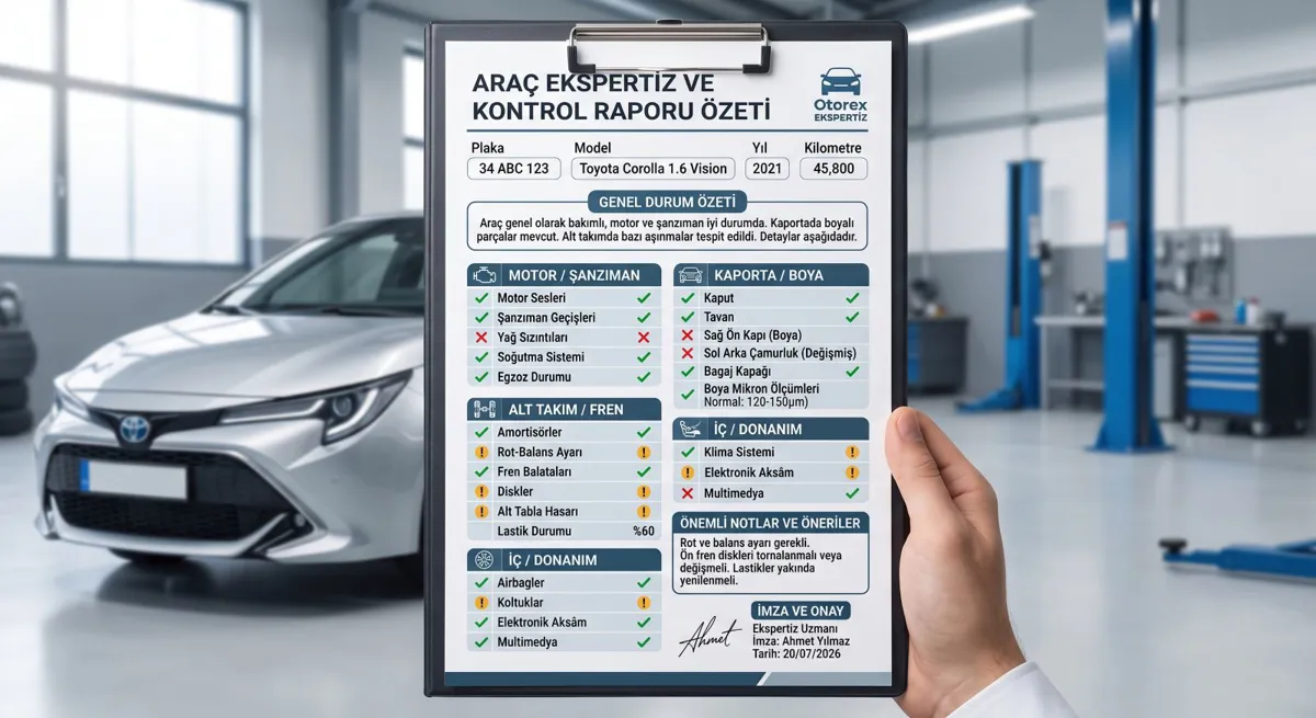 Ekspertiz Raporu Nasıl Okunur? Satır Satır Ne Anlama Geliyor?