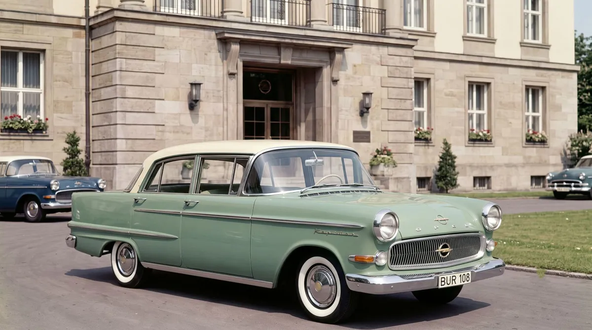 Opel'in büyük amiral sedanı; Amerikan etkili, geniş, kromlu.