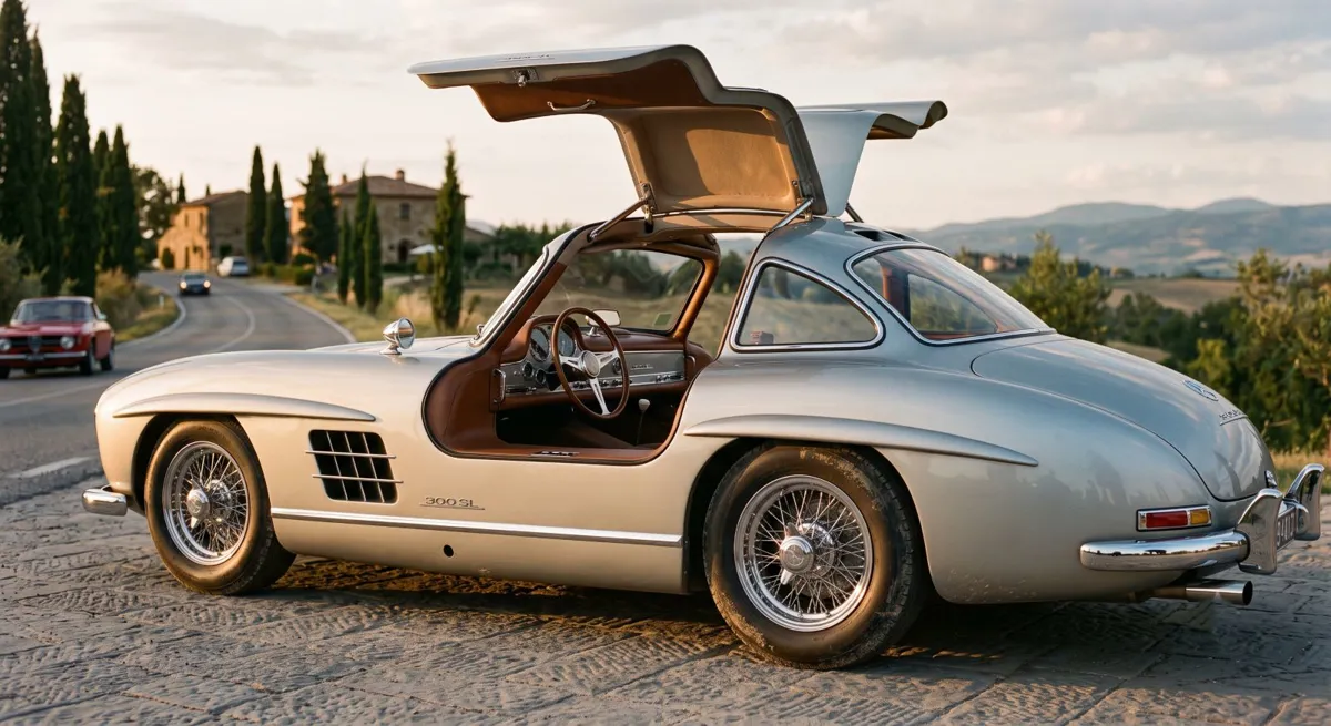 Mercedes-Benz 300 SL Martı Kapılar Tasarım Değil Mecburiyet