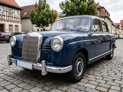 Bu Mercedes-Benz "Ponton" (W120/W121) Ve Adı Bir Model Değil, Bir Şekil.