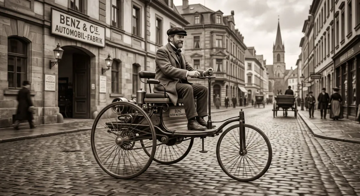Dünyanın İlk Arabası Motorwagen Sokağa Çıktı, Neden Kimse Dönüp Bakmadı ?