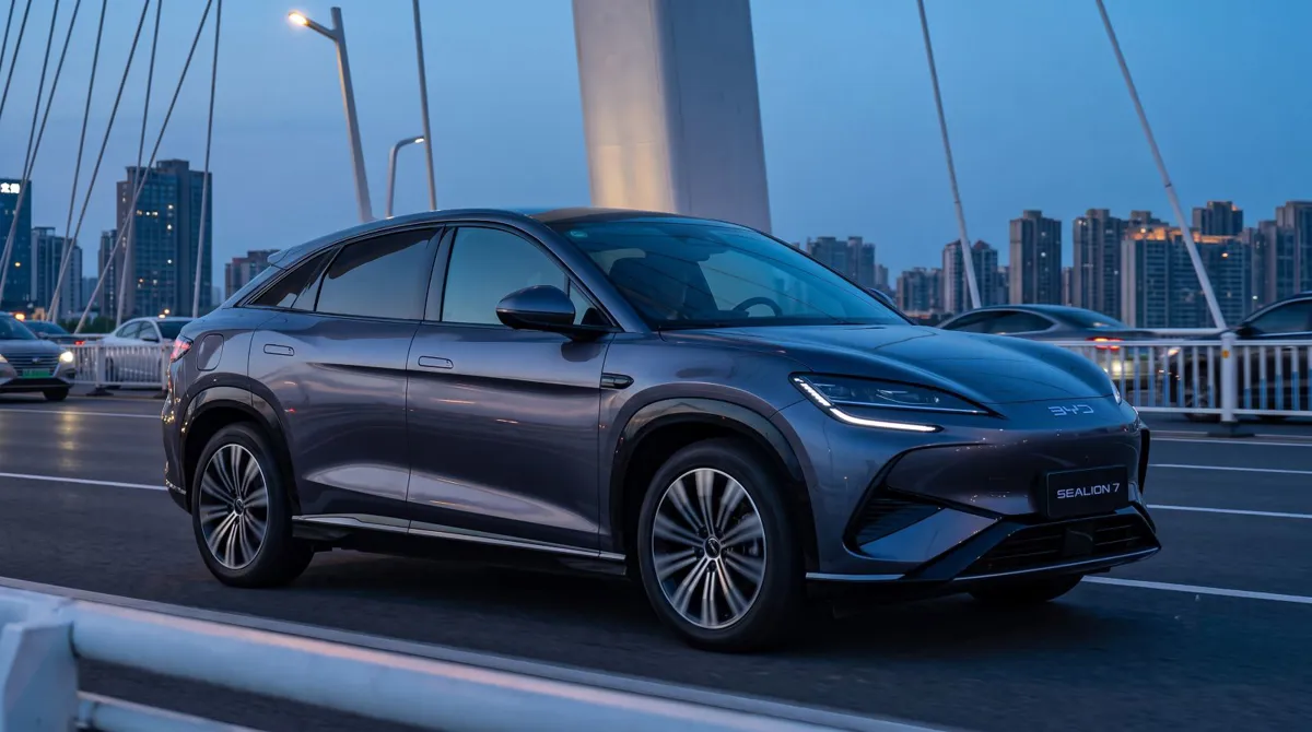 Coupe ruhlu elektrikli SUV: yüksek ama arkaya doğru alçalan çatı.